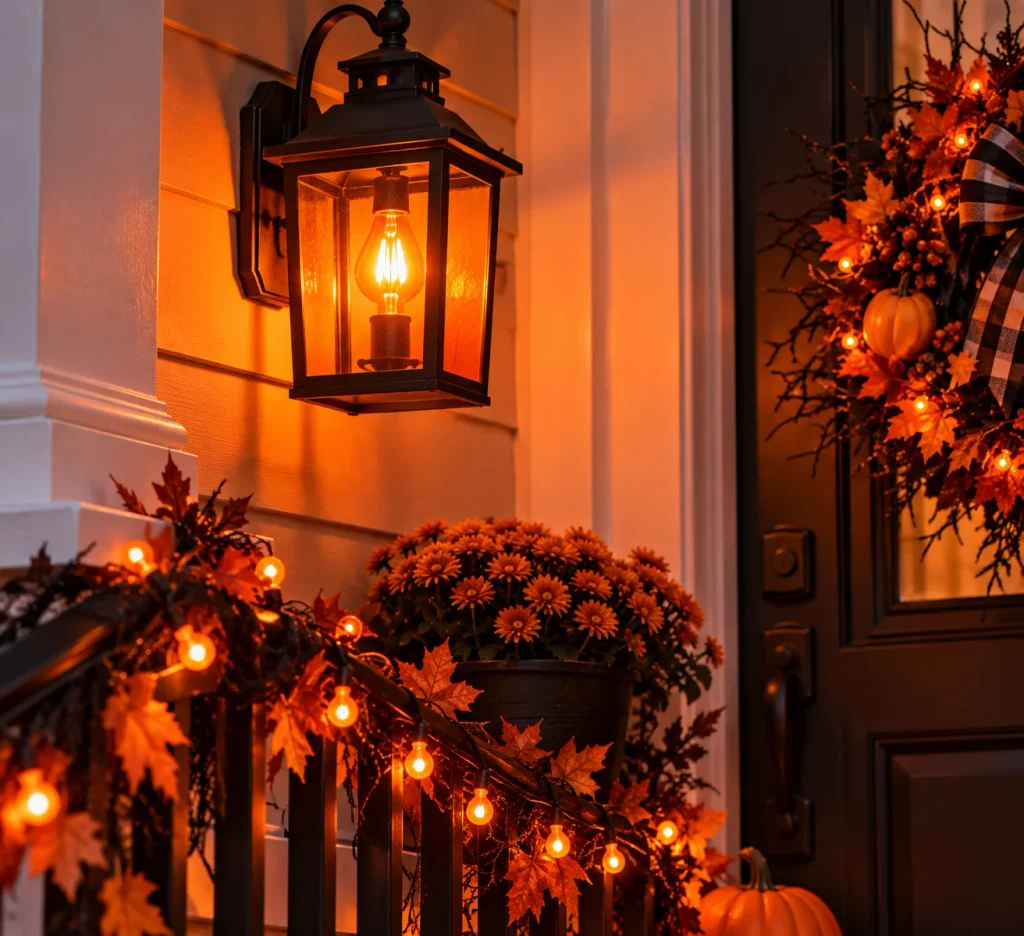 Halloween Porch Decor: 20 Spooky Ideas to Make Your Home the Talk of the Street Autumn Glow Halloween Porch