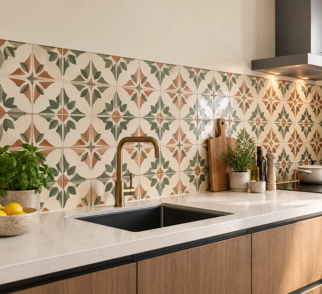 Kitchen Tile Trends 2026: 8 Stylish Ideas to Enhance Your Kitchen Use Patterned Kitchen Tiles as a Design Feature